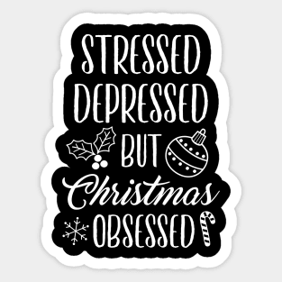 Christmas Obsessed Sticker